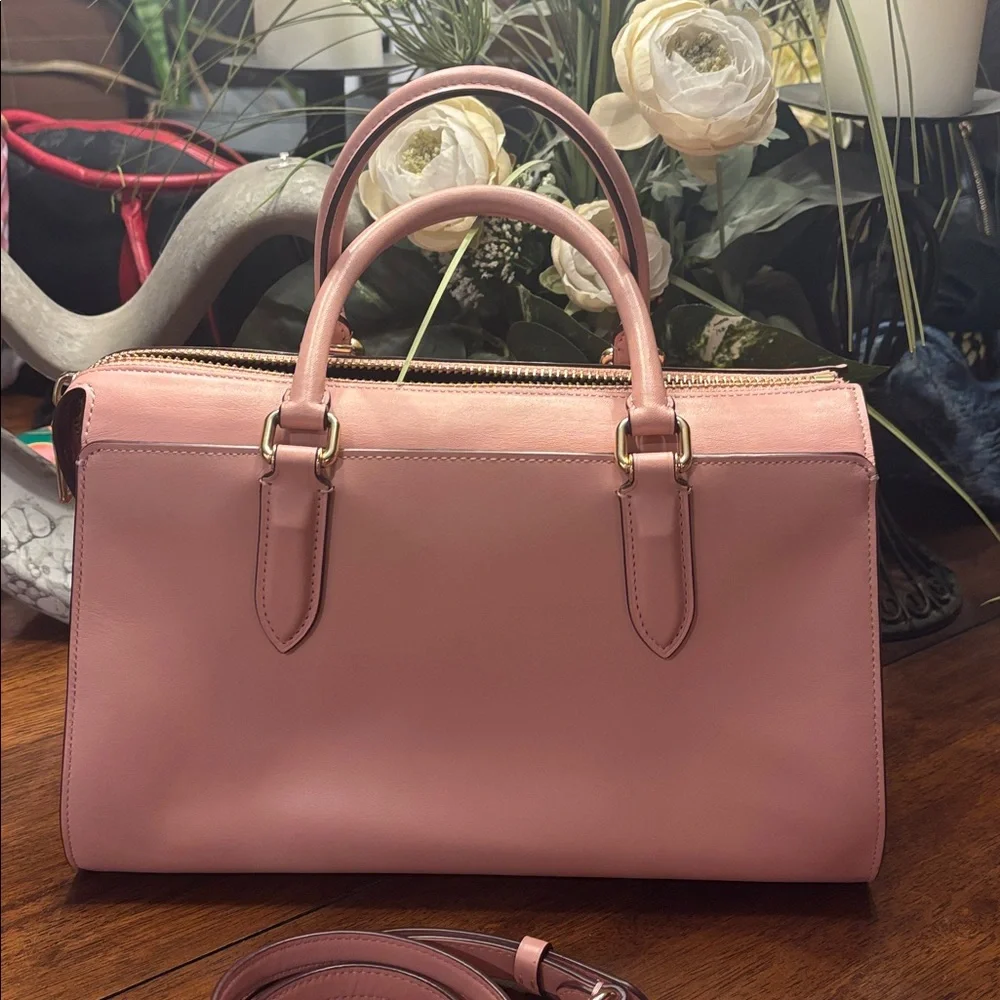 Coach x Selena Gomez Limited Edition Selena Bond Satchel - Peony Pink EUC - Picture 4 of 8
